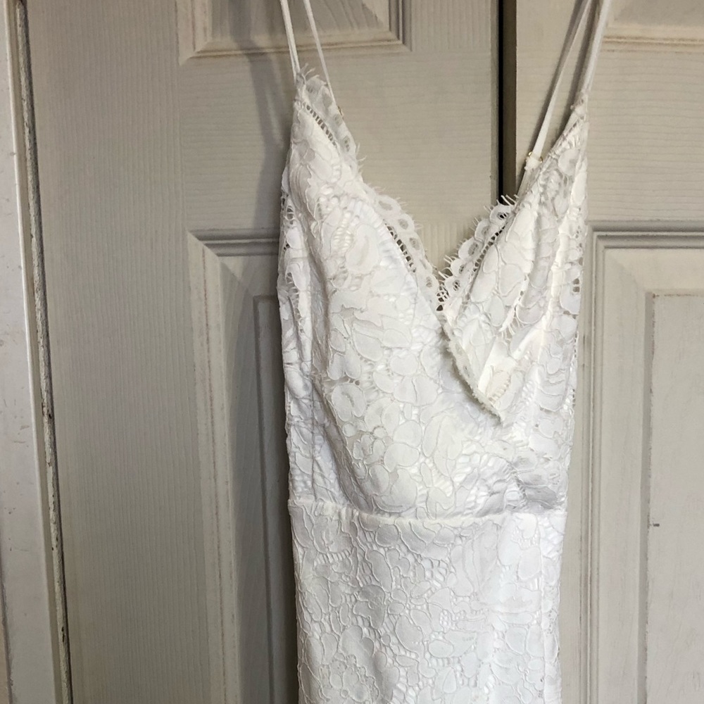 New w/ tags knee length white dress